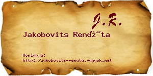 Jakobovits Renáta névjegykártya
